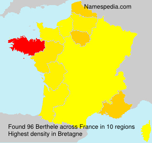 Surname Berthele in France Surname Berthele in France