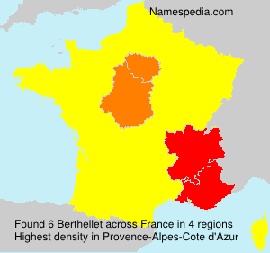 Surname Berthellet in France Surname Berthellet in France