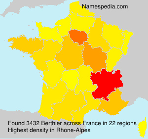 Surname Berthier in France Surname Berthier in France