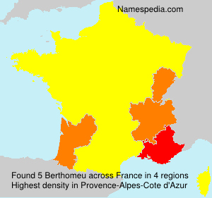 Surname Berthomeu in France Surname Berthomeu in France