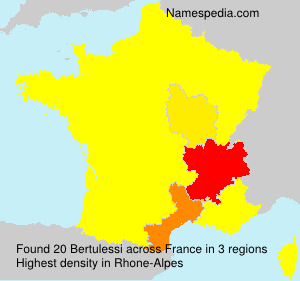 Surname Bertulessi in France Surname Bertulessi in France