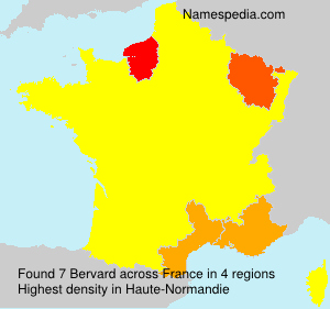Surname Bervard in France Surname Bervard in France