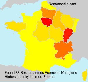 Surname Besana in France Surname Besana in France