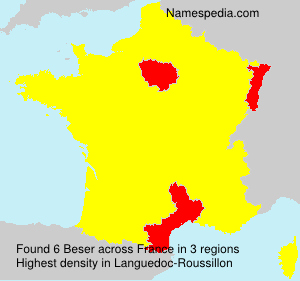 Surname Beser in France Surname Beser in France
