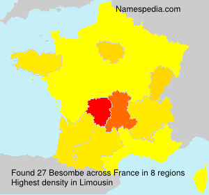 Surname Besombe in France Surname Besombe in France