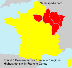 Surname Bessere in France Surname Bessere in France
