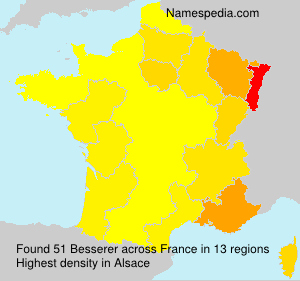 Surname Besserer in France Surname Besserer in France