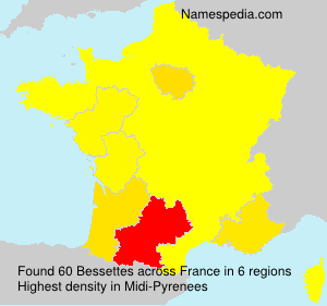 Surname Bessettes in France