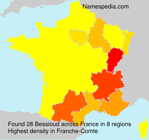 Surname Bessioud in France