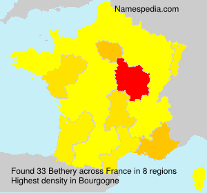 Surname Bethery in France Surname Bethery in France