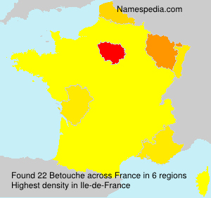 Surname Betouche in France Surname Betouche in France