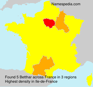 Surname Betthar in France Surname Betthar in France