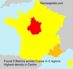 Surname Betzina in France Surname Betzina in France