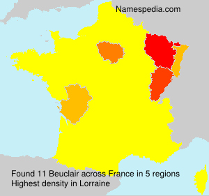 Surname Beuclair in France Surname Beuclair in France