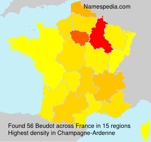 Surname Beudot in France Surname Beudot in France