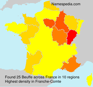 Surname Beuffe in France Surname Beuffe in France