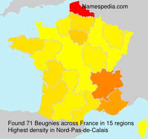Surname Beugnies in France Surname Beugnies in France