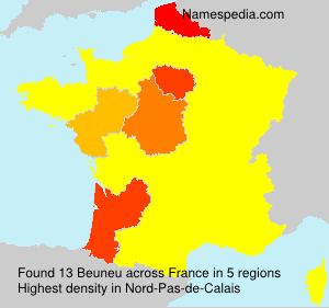 Surname Beuneu in France
