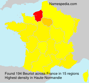 Surname Beuriot in France Surname Beuriot in France