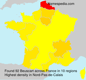 Surname Beuscart in France Surname Beuscart in France
