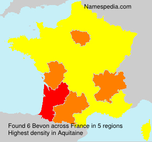 Surname Bevon in France Surname Bevon in France