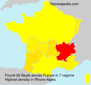 Surname Beyle in France Surname Beyle in France
