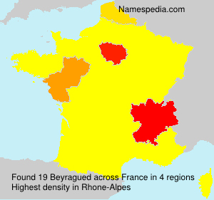 Surname Beyragued in France Surname Beyragued in France