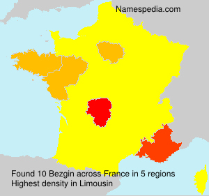 Surname Bezgin in France Surname Bezgin in France