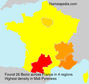 Surname Bezio in France