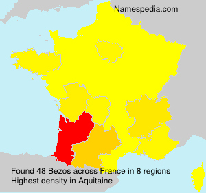 Surname Bezos in France Surname Bezos in France