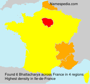 Surname Bhattacharya in France Surname Bhattacharya in France