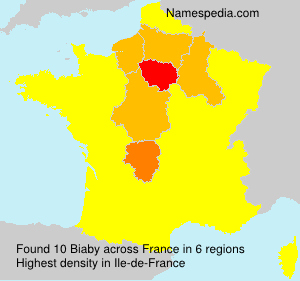 Surname Biaby in France Surname Biaby in France