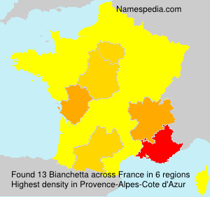 Surname Bianchetta in France Surname Bianchetta in France