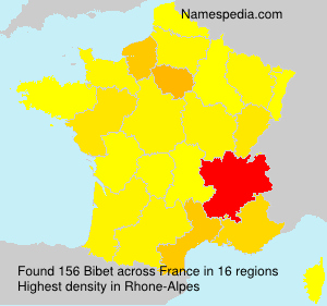 Surname Bibet in France Surname Bibet in France