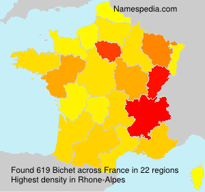 Surname Bichet in France Surname Bichet in France