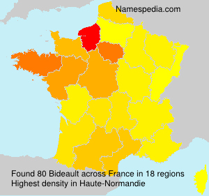 Surname Bideault in France Surname Bideault in France