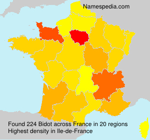 Surname Bidot in France Surname Bidot in France