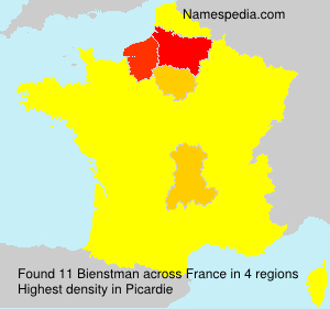 Surname Bienstman in France Surname Bienstman in France