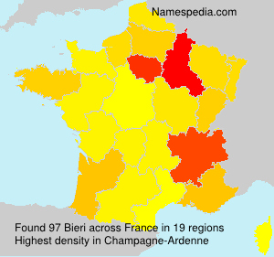 Surname Bieri in France Surname Bieri in France