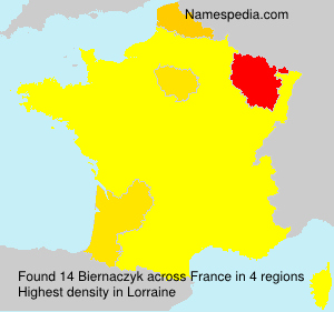 Surname Biernaczyk in France Surname Biernaczyk in France