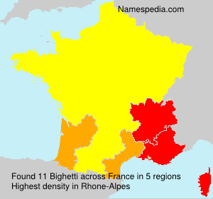 Surname Bighetti in France Surname Bighetti in France