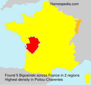 Surname Bigosinski in France Surname Bigosinski in France