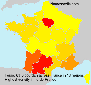 Surname Bigourdan in France Surname Bigourdan in France