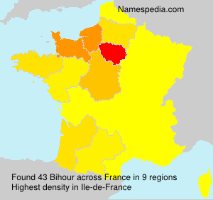 Surname Bihour in France
