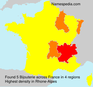 Surname Bijouterie in France Surname Bijouterie in France