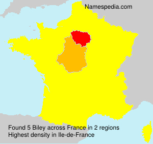 Surname Biley in France Surname Biley in France