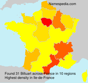 Surname Billuart in France Surname Billuart in France