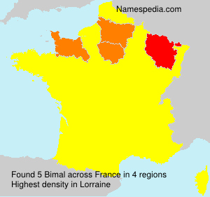 Surname Bimal in France Surname Bimal in France