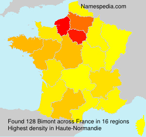 Surname Bimont in France Surname Bimont in France