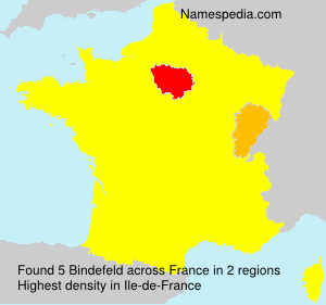 Surname Bindefeld in France Surname Bindefeld in France